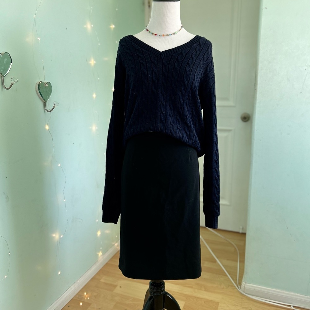 Theory Black Pencil Skirt